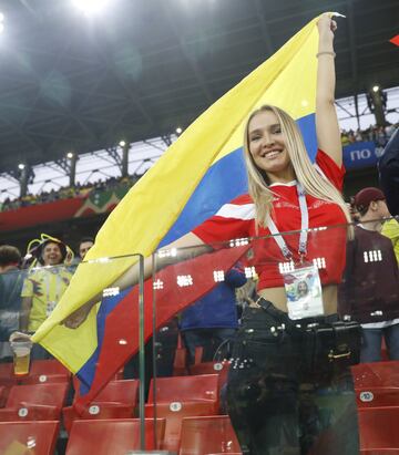 Aficionada colombiana.