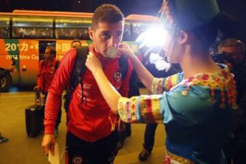 El pintoresco arribo de la Roja a China