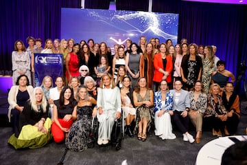 Foto de familia de todos los participantes de la gala.