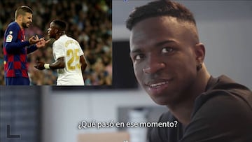 Vinicius cuenta el motivo por el que Piqué le llamó "loco"... ¡y le da la razón!