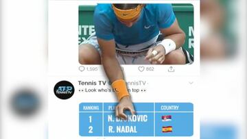 La broma de la ATP con Nadal para celebrar su número uno