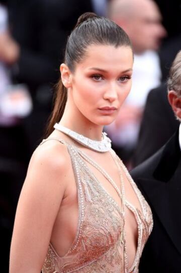 CANNES, FRANCE - MAY 11:  Bella Hadid attends the "Cafe Society" premiere and the Opening Night Gala during the 69th annual Cannes Film Festival at the Palais des Festivals on May 11, 2016 in Cannes, France.  (Photo by Ian Gavan/Getty Images)