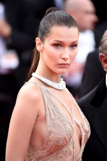 CANNES, FRANCE - MAY 11:  Bella Hadid attends the "Cafe Society" premiere and the Opening Night Gala during the 69th annual Cannes Film Festival at the Palais des Festivals on May 11, 2016 in Cannes, France.  (Photo by Ian Gavan/Getty Images)