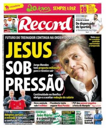 Portadas de la prensa deportiva