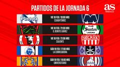 Liga MX: Fechas y horarios de la jornada 6, Clausura 2022