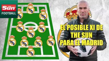 The Sun se imagina el XI de Zidane: mucho más caro que el tuneo del Bernabéu