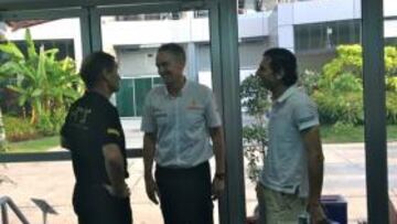 Withmarsh con Pérez-Sala y De la Rosa.