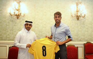 El jugador español juega en el Qatar Sports Club desde comienzos de este año hasta la actualidad.