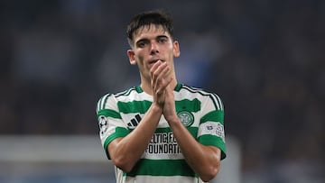 Álex Valle, con el Celtic de Glasgow.
