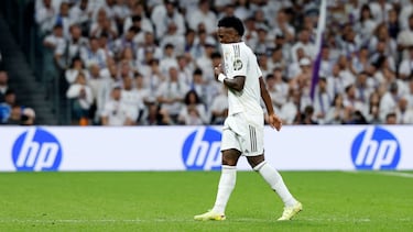 Vinicius, durante el Real Madrid-Valencia.