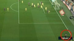 Was Dembélé offside before crossing for Piqué's opener?