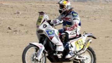 <strong>LÍDER.</strong> 'Chaleco' López, el mejor en el arranque de la prueba.