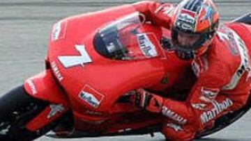 <B>RÁPIDA.</B> La M1 de Yamaha, pilotada por Checa, se ha mostrado como una moto rápida aunque McCoy con una 2T ha marcado mejor crono.