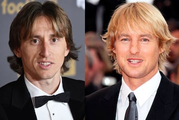 Luka Modric and actor Owen Wilson