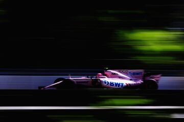 Sergio Pérez en la calificación del GP de Canadá.