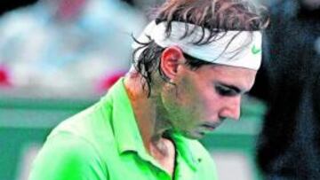<b>SIN RESPUESTA. </b>Nadal no pudo responder al juego de Djokovic.