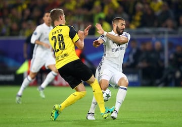 Matthias Ginter y Benzema.