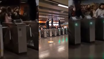 Disturbios y evasión: la tensa jornada que se vivió en el Metro de Santiago