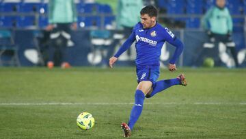 Mauro Arambarri of Getafe in action during the spanish league, La Liga, football match played between Getafe CF and SD Huesca at Coliseum Alfonso Perez stadium on january 20, 2021, in Getafe, Madrid, Spain.
 AFP7 
 20/01/2021 ONLY FOR USE IN SPAIN