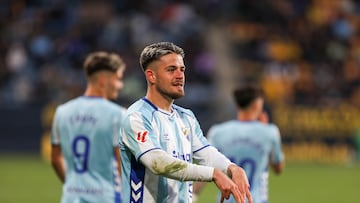 21/03/26 PARTIDO SEGUNDA DIVISION CADIZ - MALAGA 0-3 GOL DE DANI LORENZO