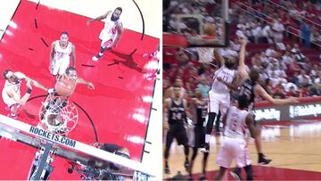 El show de clavadas entre Kawhi y Harden en un minuto