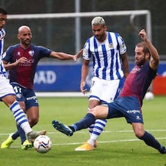 Reparto de sensaciones positivas en Zubieta entre Real y Huesca