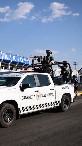 The Guardia Nacional during 2026 International Friendly match between Mexico (Mexican National team) and Iceland (Islandia) at La Corregidora Stadium, on February 25, 2026 in Santiago de Queretaro, Mexico.