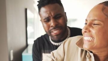 El polémico vídeo en el que Jason Derulo le 'rompe' los dedos a Alicia Keys