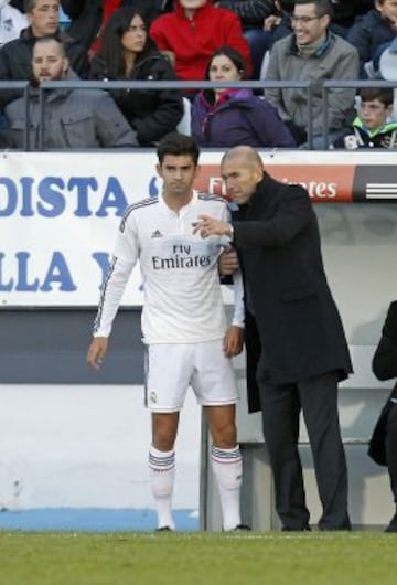 Los Zidane, padre (Zinedine) e hijo (Enzo).