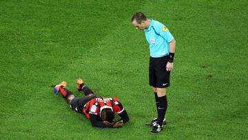 Ruddy Buquet, durante un partido entre el Niza y el Lyon.