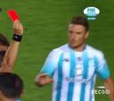 ¡Sigali expulsado a los 10 segundos del segundo tiempo y Racing juega con 9 hombres!