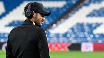 Neymar, en el Bernab&eacute;u.