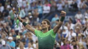 Rafa Nadal avanza a rachas hacia el peligroso Fabio Fognini