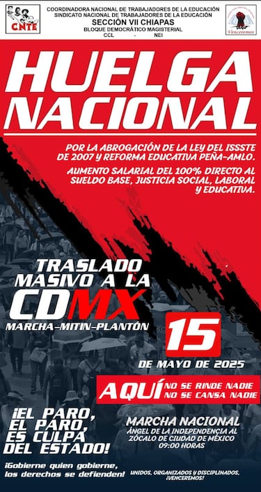 Megamarcha este 15 de mayo por el Día del Maestro: ruta, estados y hora exacta