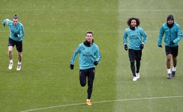 El Madrid entrena con todo esperando al Girona