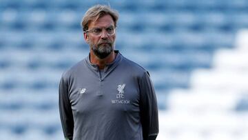 Klopp antes de un partido de pretemporada
