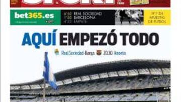 La ‘final’ de Anoeta manda en la prensa barcelonesa
