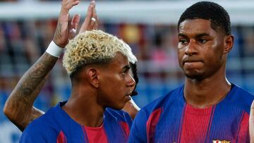 Lamine y Rashford.