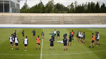 Entrenamiento del Albacete.