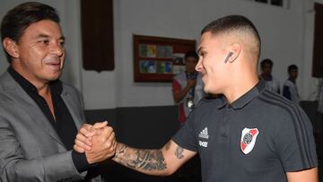 Juan Fernando Quintero y Marcelo Gallardo