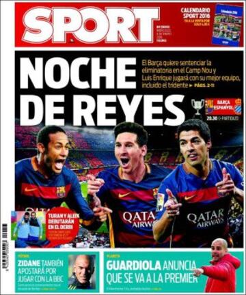 Portadas de la prensa mundial