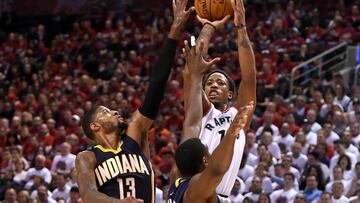 DeRozan y George, los mejores en el s谷ptimo partido. Ganaron los Raptors.