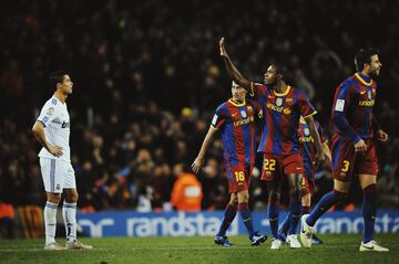 El azote blanco de los azulgrana en la pasada década. El portugués logró marcar 18 tantos en 30 Clásicos, con goles clave como el de la final de la Copa del Rey en 2011, o el del triunfo en Liga en el Camp Nou en la temporada siguiente, también dejó muestras de su carácter: “Ganará el mejor y el mejor es el Real Madrid”, algo que fue criticado por los sectores azulgranas. 