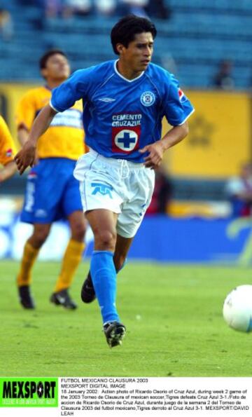 Ricardo Osorio jugó entre 2002 y 2006 en Cruz Azul, donde no pudo ser campeón de Liga.