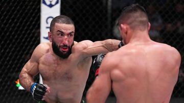 Muhammad golpea a Luque en el UFC Las Vegas 51.