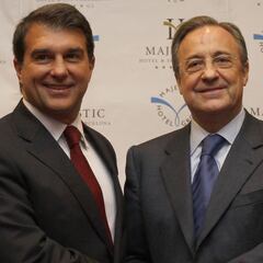 Florentino Pérez, Joan Laporta, Javier Tebas and Villarreal