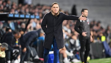 Carlos Carvalhal, entrenador del Celta, durante el partido disputado por el conjunto vigués contra el Villarreal en Balaídos.