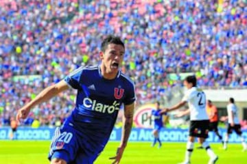 5 de mayo de 2013. Universidad de Chile vence por 3-2 a Colo Colo con gol de Charles Aránguiz en el 89’, en un partido válido por Transición Torneo de Apertura.