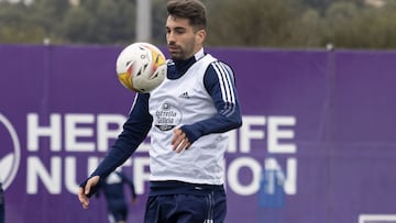 VALLADOLID, 16/02/2022. PHOTOGENIC. ENTRENAMIENTO DEL REAL VALLADOLID. Josema, principal novedad del Pucela.