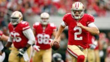 Blaine Gabbert, en plena carrera en el 49ers-Falcons.